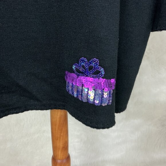 Vintage 00s Michael Simon Christmas Holiday Presents Cardigan Sweater Plus 3X - Picture 5 of 11